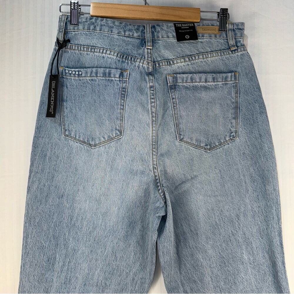 Blank NYC The Baxter Denim Jeans Light Wash Women’s Size 6 Ribcage Straight Leg - Picture 6 of 8
